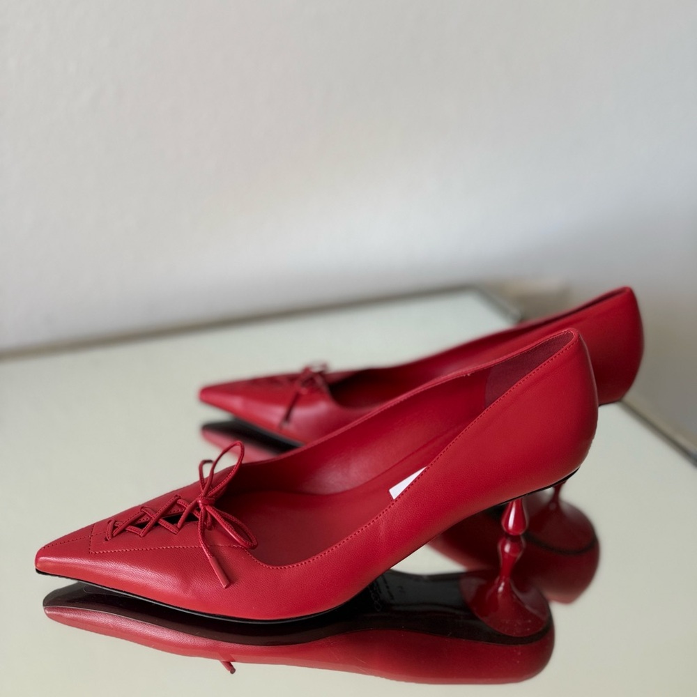 New Jimmy Choo Scarlett 50 Pointed-Toe Lace-Up $1,095 40 - Picture 12 of 14